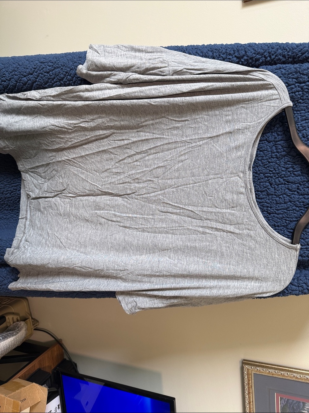 Soma Light Gray Scoop-Neck Sleep Top (81)